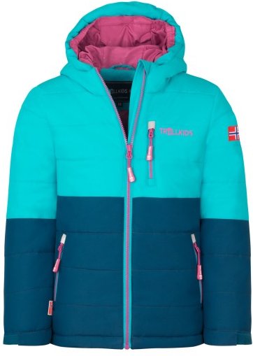 Thumbnail - Trollkids - Kid's Hemsedal Snow Jacket XT - Skijacke Gr 152 blau/türkis