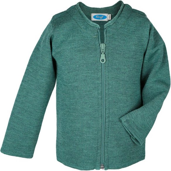 Thumbnail - Reiff - Kid's Jacke Elina - Merinojacke Gr 98/104 türkis