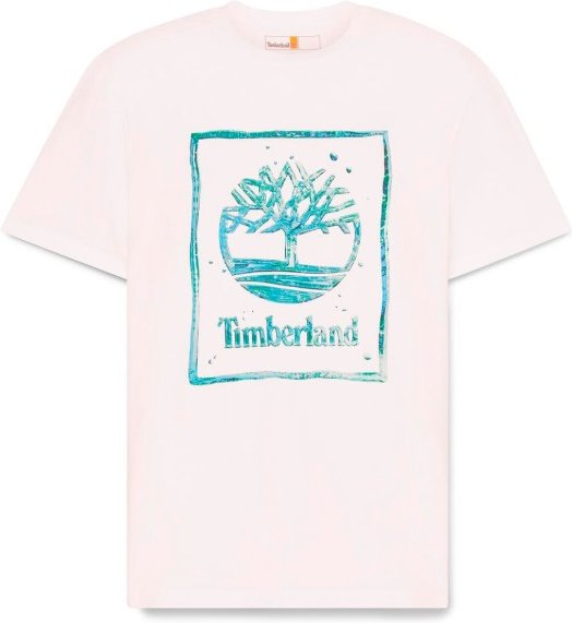 Timberland - Water Stack Logo S/S Tee - T-Shirt Gr XL weiß