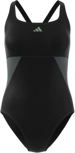 adidas - Women's Bold Stripes Colorblock Suit - Badeanzug Gr 38 schwarz