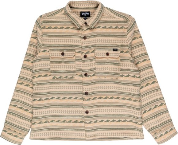 Billabong - Kid's Offshore Jacquard Flannel - Hemd Gr 152 - L beige