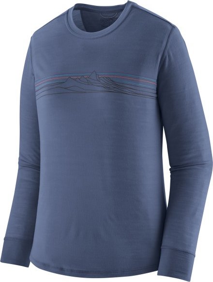 Patagonia - Women's L/S Cap Cool Merino Graphic Shirt - Merinoshirt Gr M blau