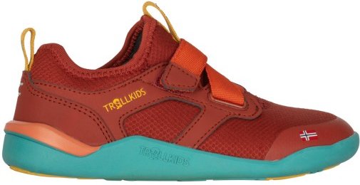Trollkids - Kid's Bergen Hiker - Barfußschuhe Gr 33 rot/ mustard