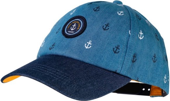 maximo - Boy's Cap Maritime Snap Back - Cap Gr 55-57 cm blau