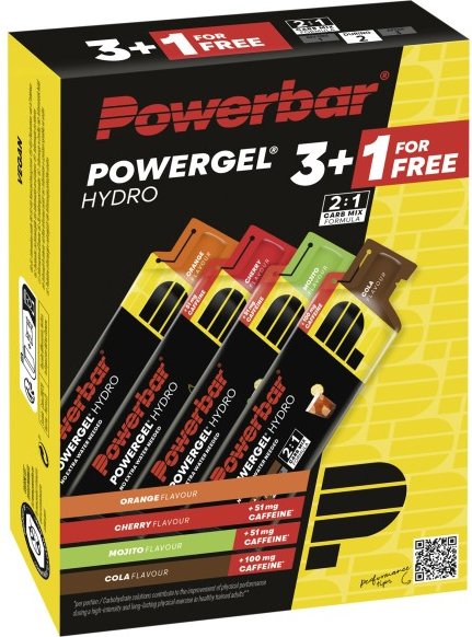 PowerBar - MF Powergel Hydro - Energiegel Gr 4 x 67 ml multiflavour
