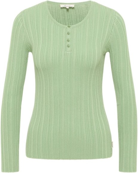 Tranquillo - Women's Seidiges EcoVero-Shirt - Longsleeve Gr XL grün