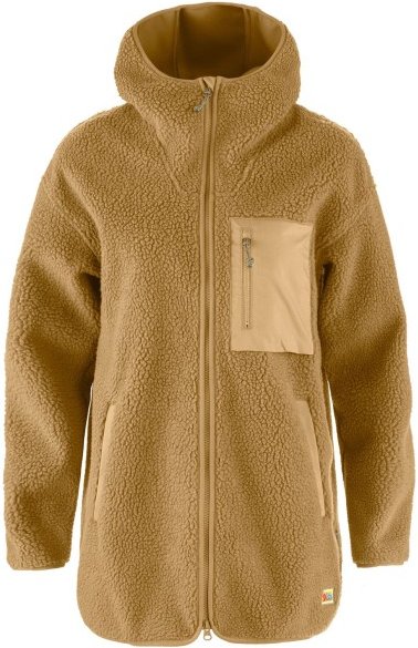 Fjällräven - Women's Vardag Pile Fleece Long - Fleecejacke Gr XL braun/beige