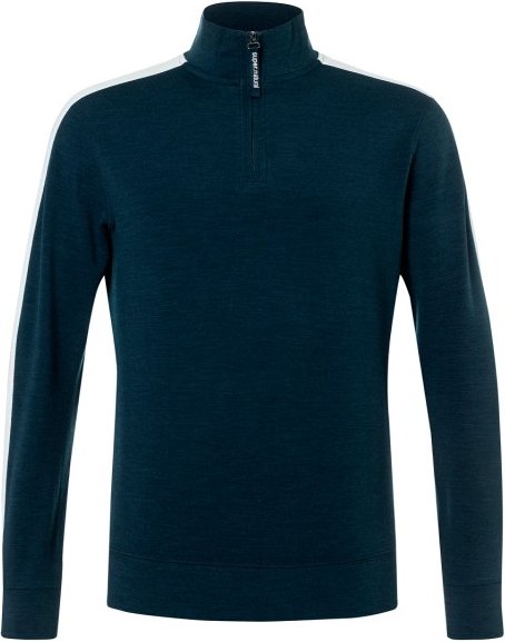 super.natural - Colorado Zip Turtleneck - Pullover Gr M blau