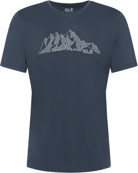 Jack Wolfskin - Peak Graphic T-Shirt - Funktionsshirt Gr M blau