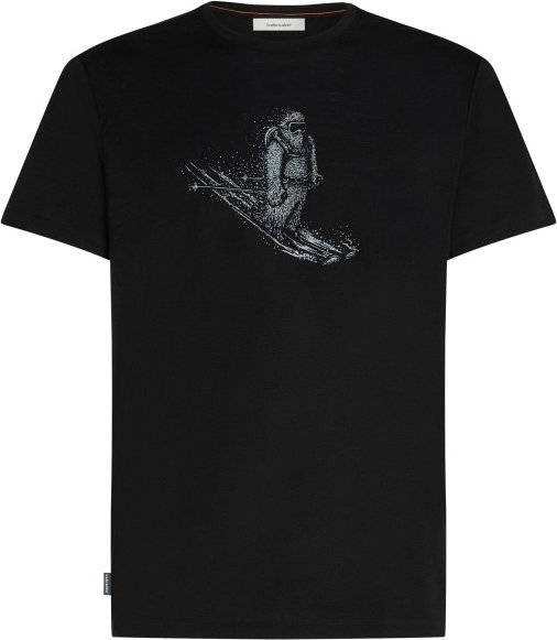 Thumbnail - Icebreaker - Merino 150 Tech Lite S/S Tee Skiing Yeti - Merinoshirt Gr L schwarz