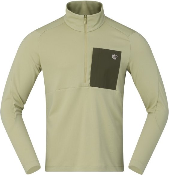 Norrøna - Femund Warm1 Half-Zip - Fleecepullover Gr S oliv/beige