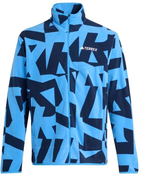 adidas Terrex - MT AOP Full Zip Fleece - Fleecejacke Gr XL blau