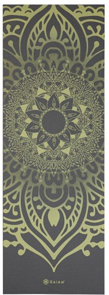 GAIAM - Sundial Layers Yoga Mat 5 mm Classic Printed - Yogamatte Gr 61 x 173 x 0,5 cm oliv
