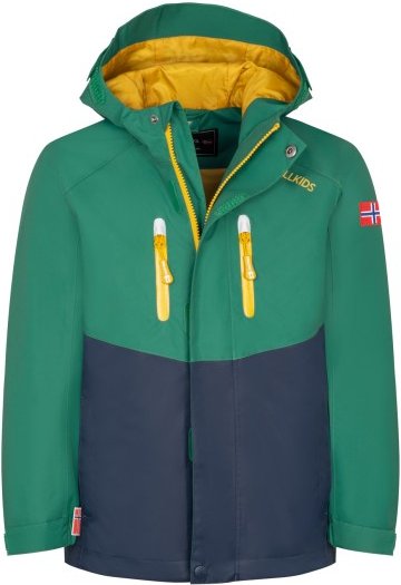 Trollkids - Kid's Nusfjord Jacket - Regenjacke Gr 98 grün