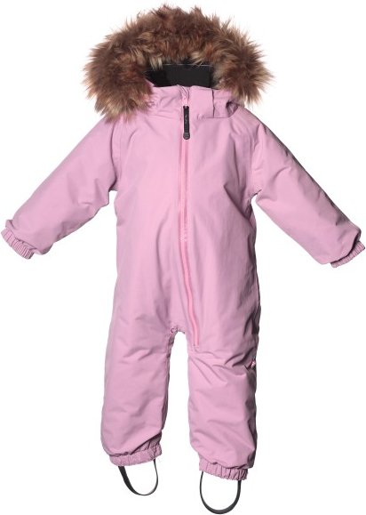 Thumbnail - Isbjörn - Kid's Toddler Padded Jumpsuit with Fur - Overall Gr 92 rosa