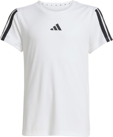 adidas - Kid's Training Essential 3 Stripes Tee - T-Shirt Gr 128 weiß