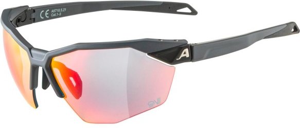 Alpina - Twist Six HR QV Mirror S1-3 Fogstop - Fahrradbrille grau