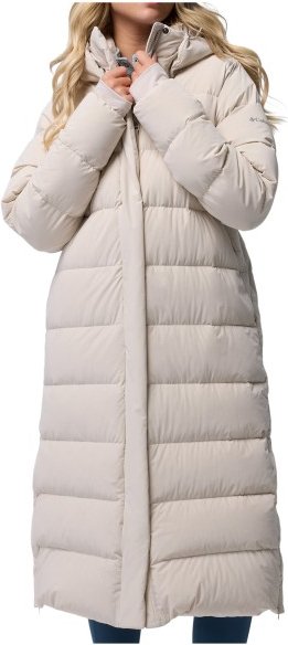 Columbia - Women's Amaze Puff Long Hooded Jacket - Daunenjacke Gr L grau