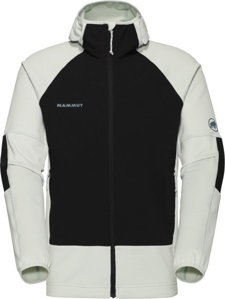 Thumbnail - Mammut - Massone Midlayer Hooded Jacket - Fleecejacke Gr L schwarz/grau
