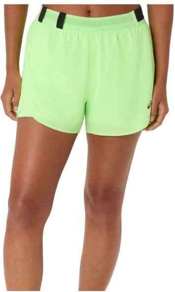 Asics - Women's Metarun Split Shorts - Laufshorts Gr L braun/grün
