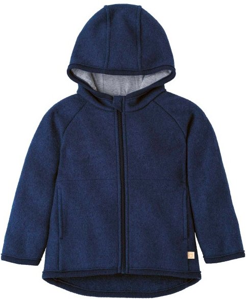 disana - Kid's Walk-Jacke Zipp - Wolljacke Gr 98/104 blau