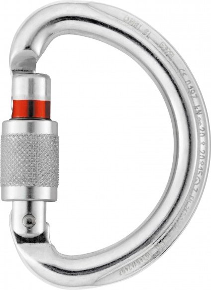 Petzl - Omni Screw-Lock - Schraubkarabiner grau