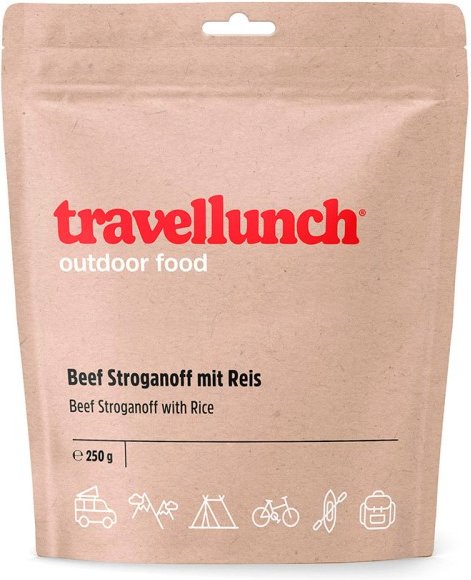 Travellunch - Beef Stroganoff mit Rindfleisch und Reis Gr 250 g