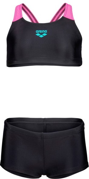 Arena - Girl's Bikini Solid L - Bikini Gr 116 schwarz