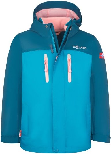 Trollkids - Girl's Bryggen 3in1 Jacket - Doppeljacke Gr 110 blau
