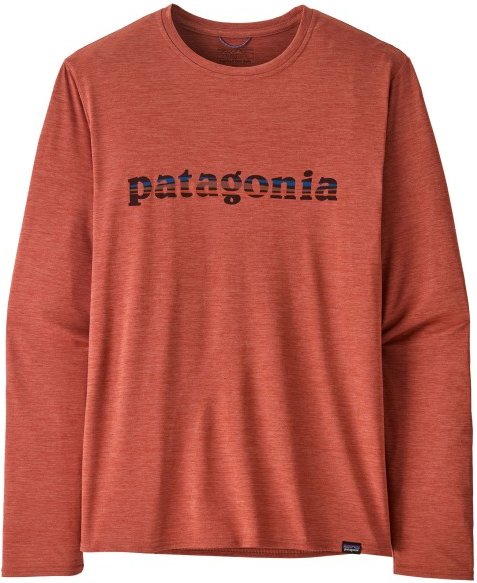 Thumbnail - Patagonia - L/S Cap Cool Daily Graphic Shirt - Funktionsshirt Gr M rot