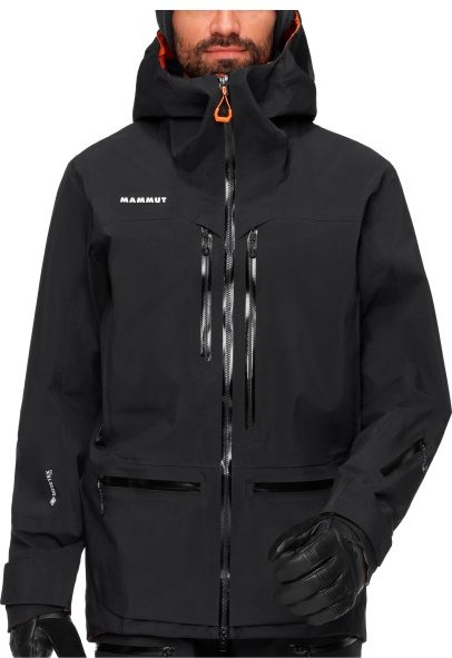 Mammut - Eiger Free Pro Hardshell Hooded Jacket - Regenjacke Gr XL schwarz
