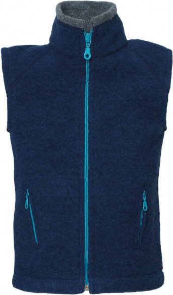 Reiff - Kid's Fleeceweste Colori - Merinoweste Gr 98/104 blau