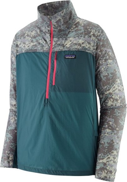 Patagonia - Houdini Stash 1/2 Zip P/O - Windjacke Gr XXL grau/blau