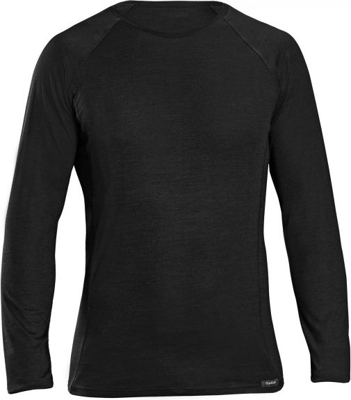 GripGrab - Merino Polyfibre Long Sleeve Base Layer - Merinounterwäsche Gr M schwarz