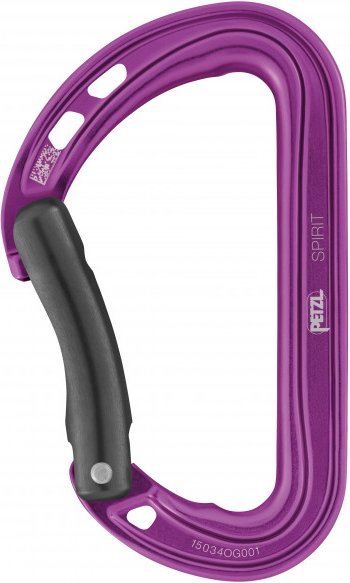 Petzl - Spirit Bent Gate - Schnappkarabiner lila