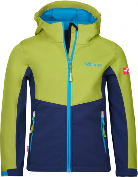 Trollkids - Kid's Kristiansand Jacket - Softshelljacke Gr 128 blau