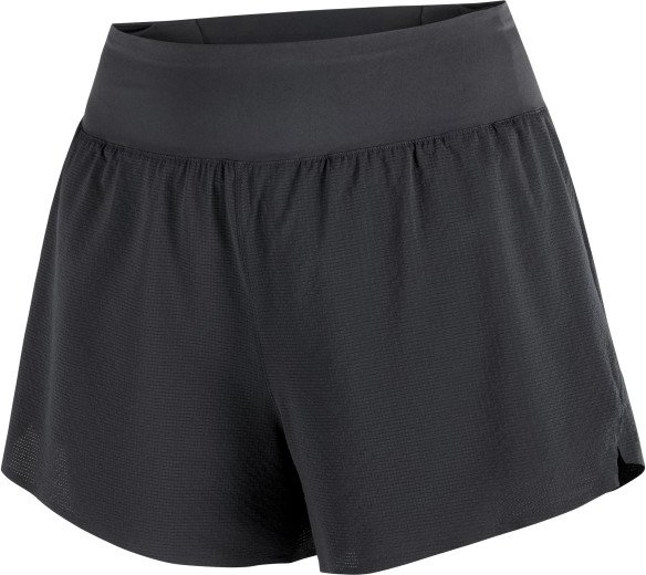 Salomon - Women's Sense Aero Stow 4 Shorts - Laufshorts Gr XS grau/schwarz