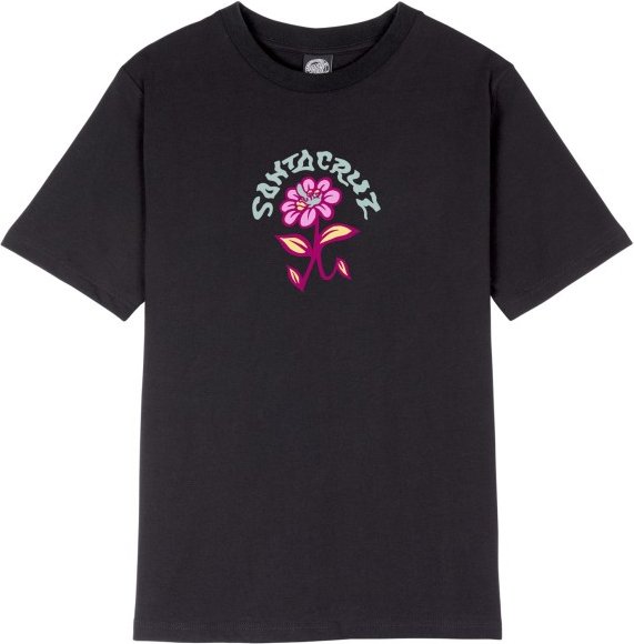 Santa Cruz - Women's Delfino Flower Front T-Shirt - T-Shirt Gr 10 schwarz
