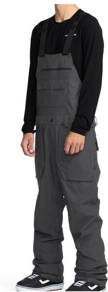 Thumbnail - Volcom - Roan Bib Overall - Skihose Gr S grau/schwarz