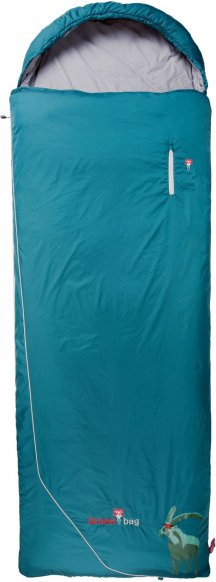 Grüezi Bag - Biopod Wolle Goas Comfort - Kunstfaserschlafsack Gr 191 cm blau