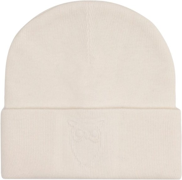 KnowledgeCotton Apparel - Embossed Owl DL Wool Beanie - Mütze Gr One Size beige