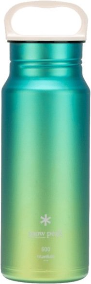 Snow Peak - Titanium Aurora Bottle 600 - Trinkflasche Gr 600 ml grün/türkis