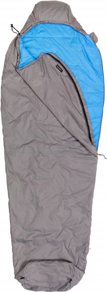 Thumbnail - Cocoon - Mountain Wanderer - Kunstfaserschlafsack Gr 220 x 80/55 cm grau/blau
