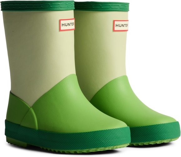 Hunter Boots - Kid's First Colour Block Insulated Boot - Gummistiefel Gr 32 grün