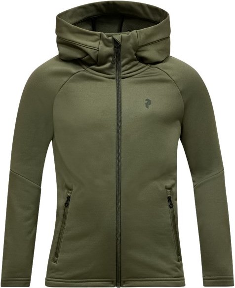 Peak Performance - Kid's Rider Essentials Zip Hood - Fleecejacke Gr 150 oliv