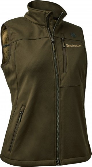 Thumbnail - Deerhunter - Women's Excape Softshell Waistcoat - Softshellweste Gr 46 oliv