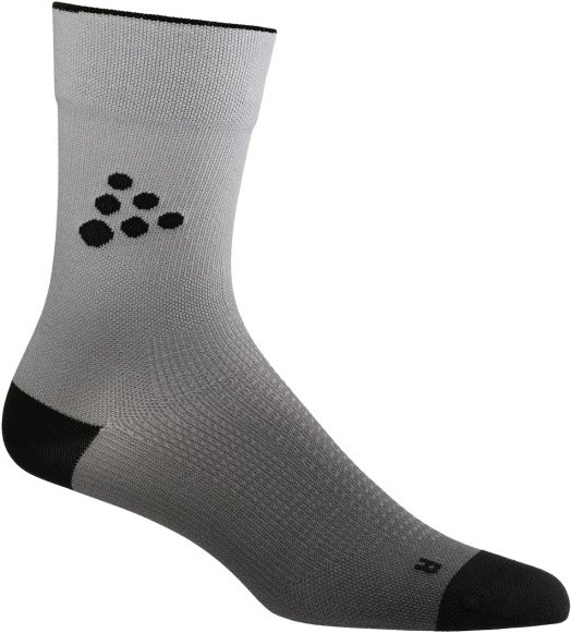 Thumbnail - Craft - Pro Hypervent Print Sock - Laufsocken Gr 34-36 grau