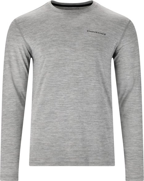 ENDURANCE - Abdon Melange L/S Tee - Funktionsshirt Gr 4XL grau