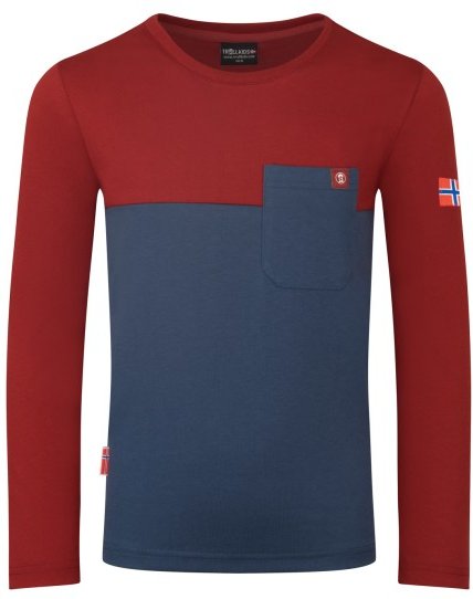 Trollkids - Kid's Bergen Longsleeve - Longsleeve Gr 92 rot/blau