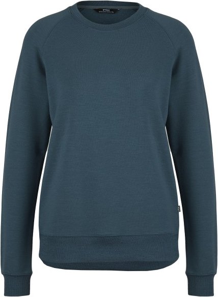 Stoic - Women's MerinoTerry285 AlavaaraSt. Crew Pullover - Merinopullover Gr XXL blau